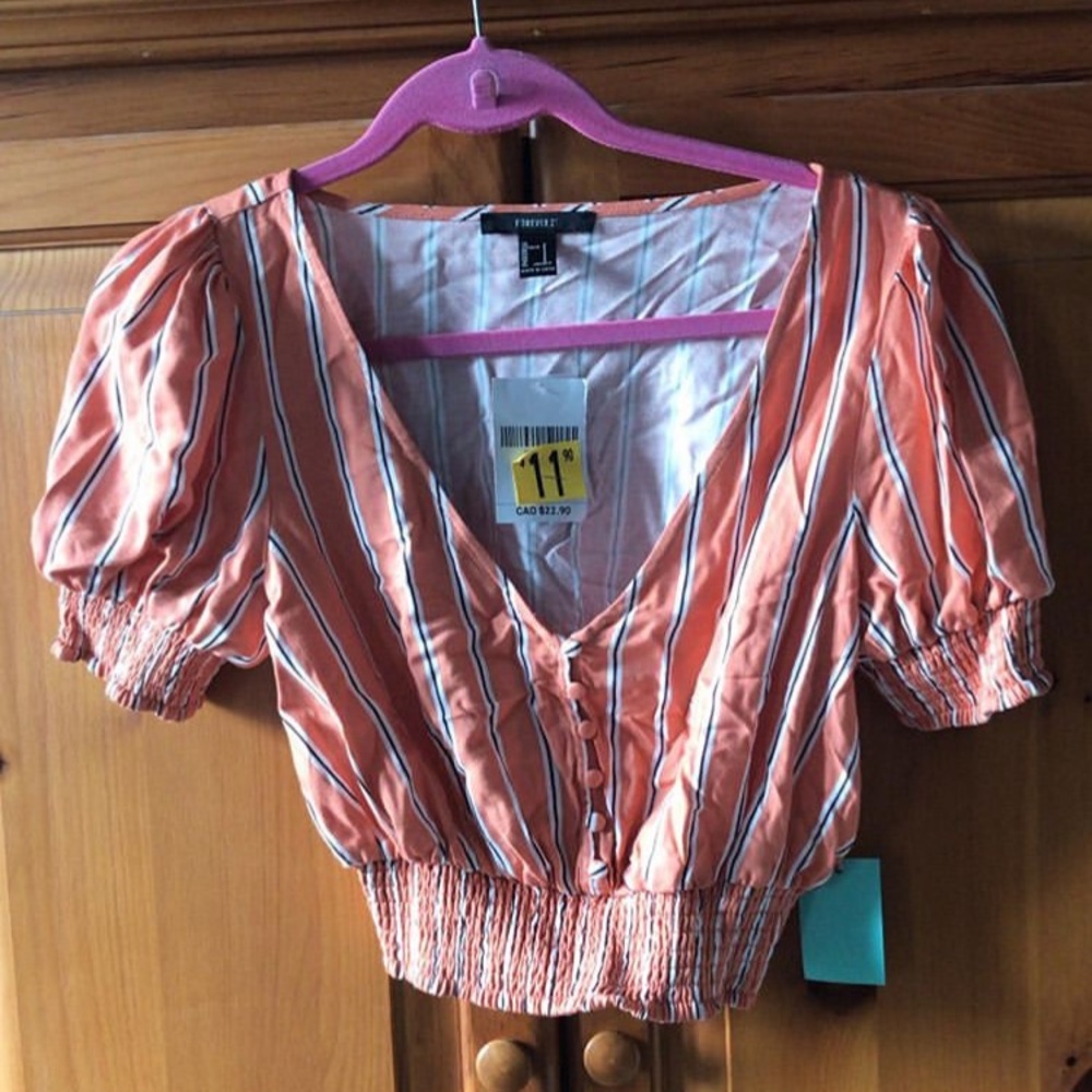 Striped crop top